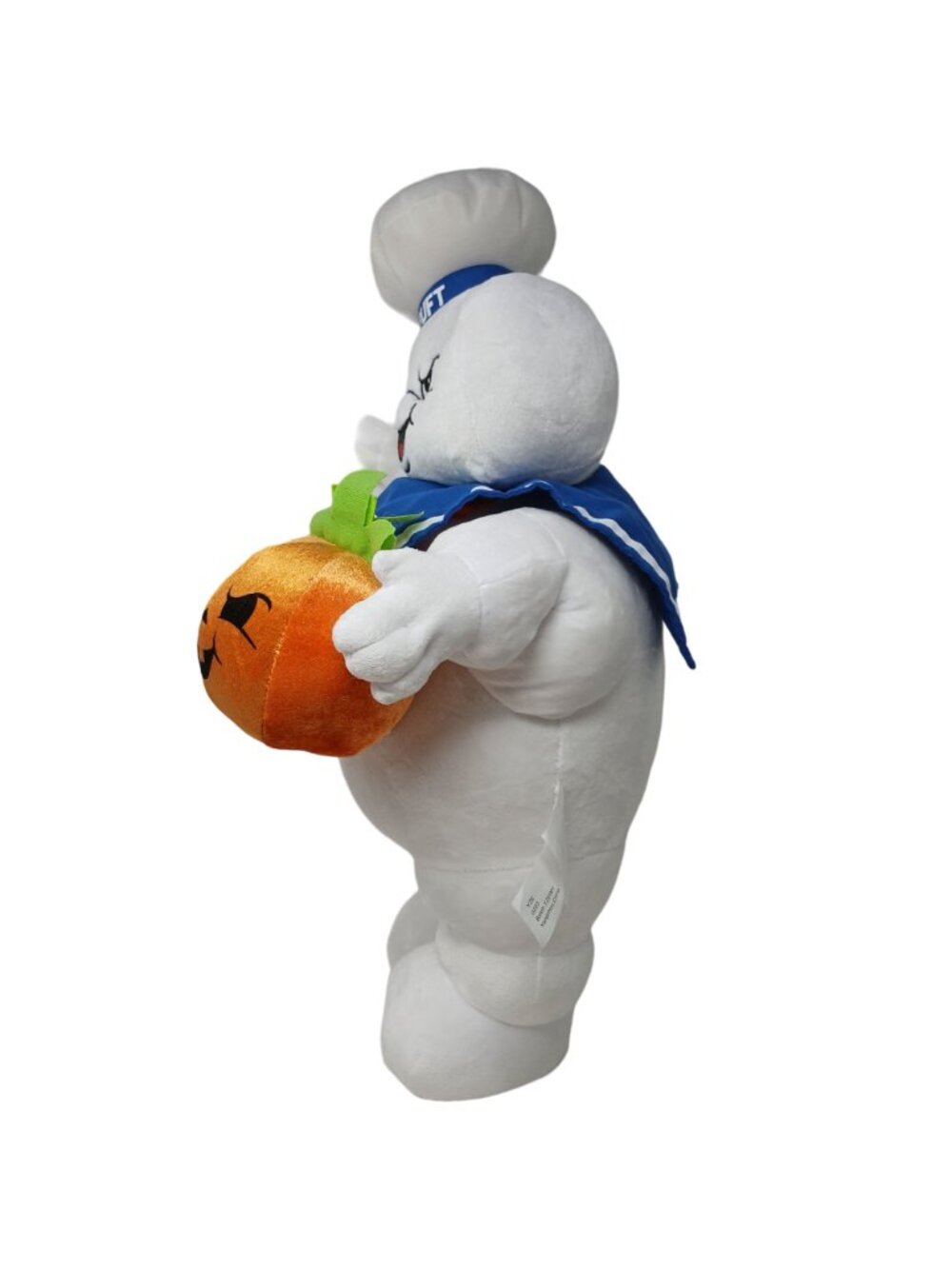 Ghostbusters Stay Puff Marshmallow Man Plush Holding Pumpkin 21" Gemmy #MS-top - Picture 2 of 11